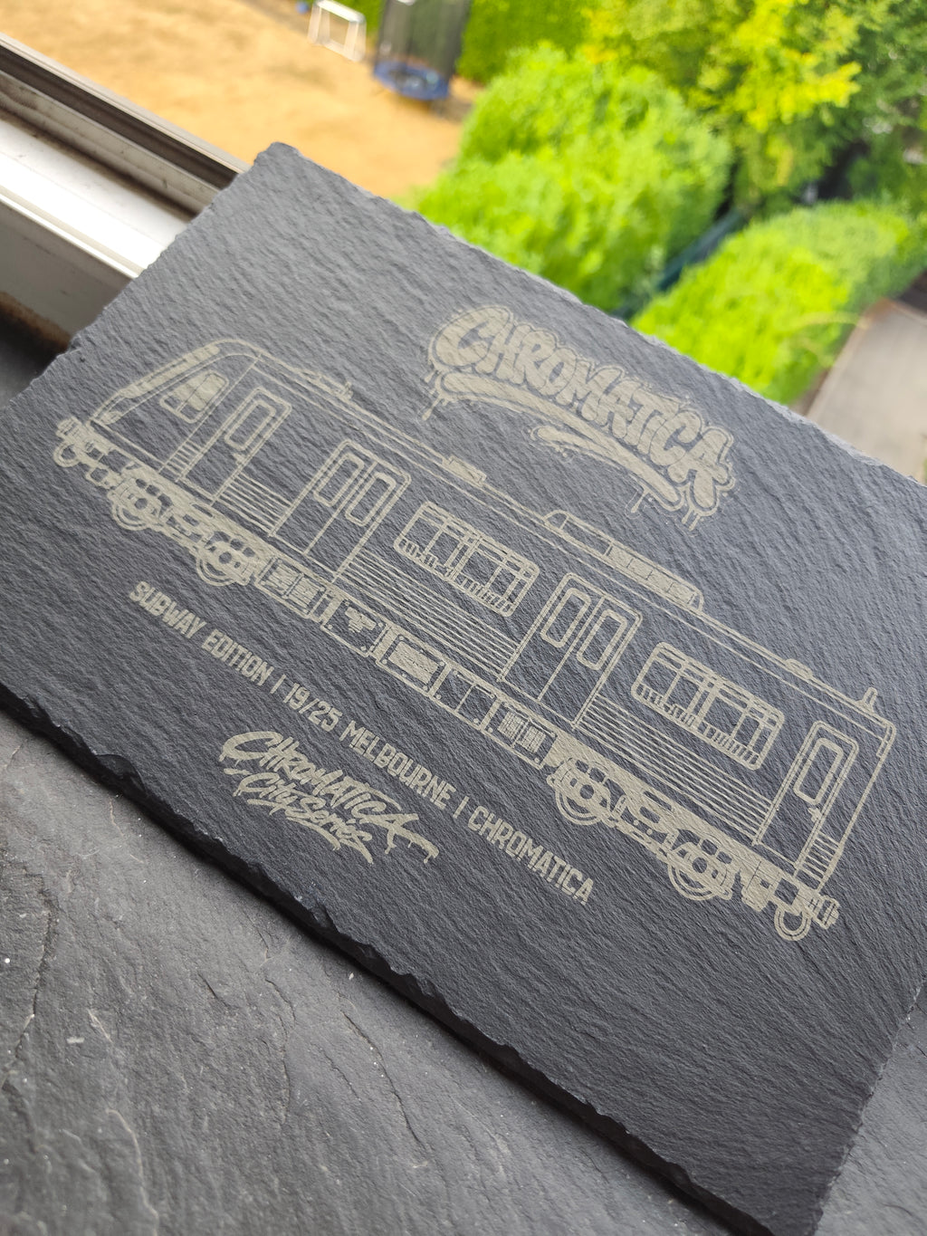 Melbourne Metropolitan Train Slate Art – Laser-Engraved Limited Edition