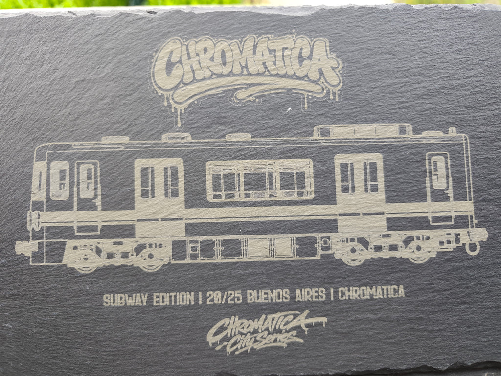 Buenos Aires Subte Slate Art – Laser-Engraved Limited Edition