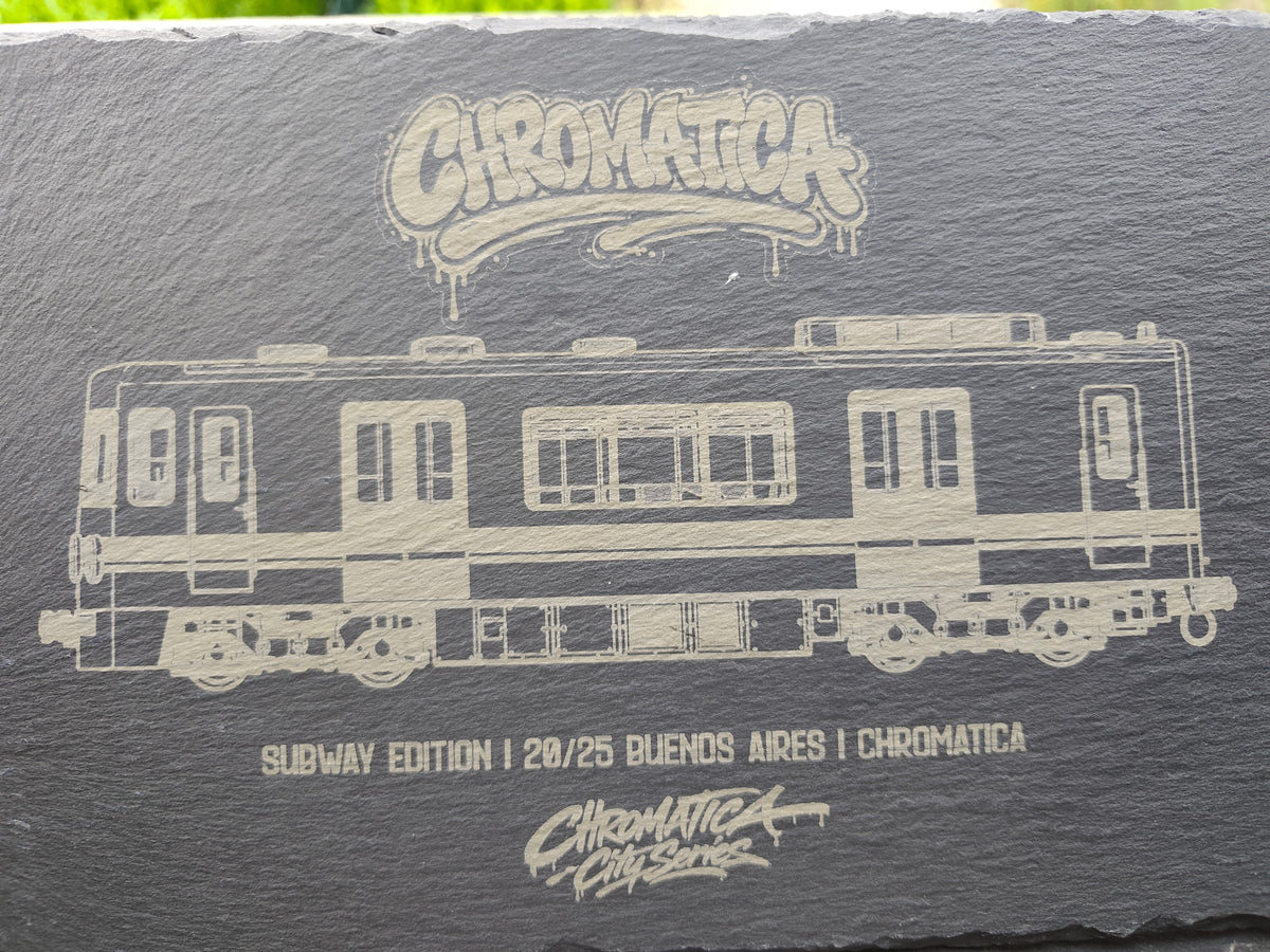 Buenos Aires Subte Slate Art – Laser-Engraved Limited Edition