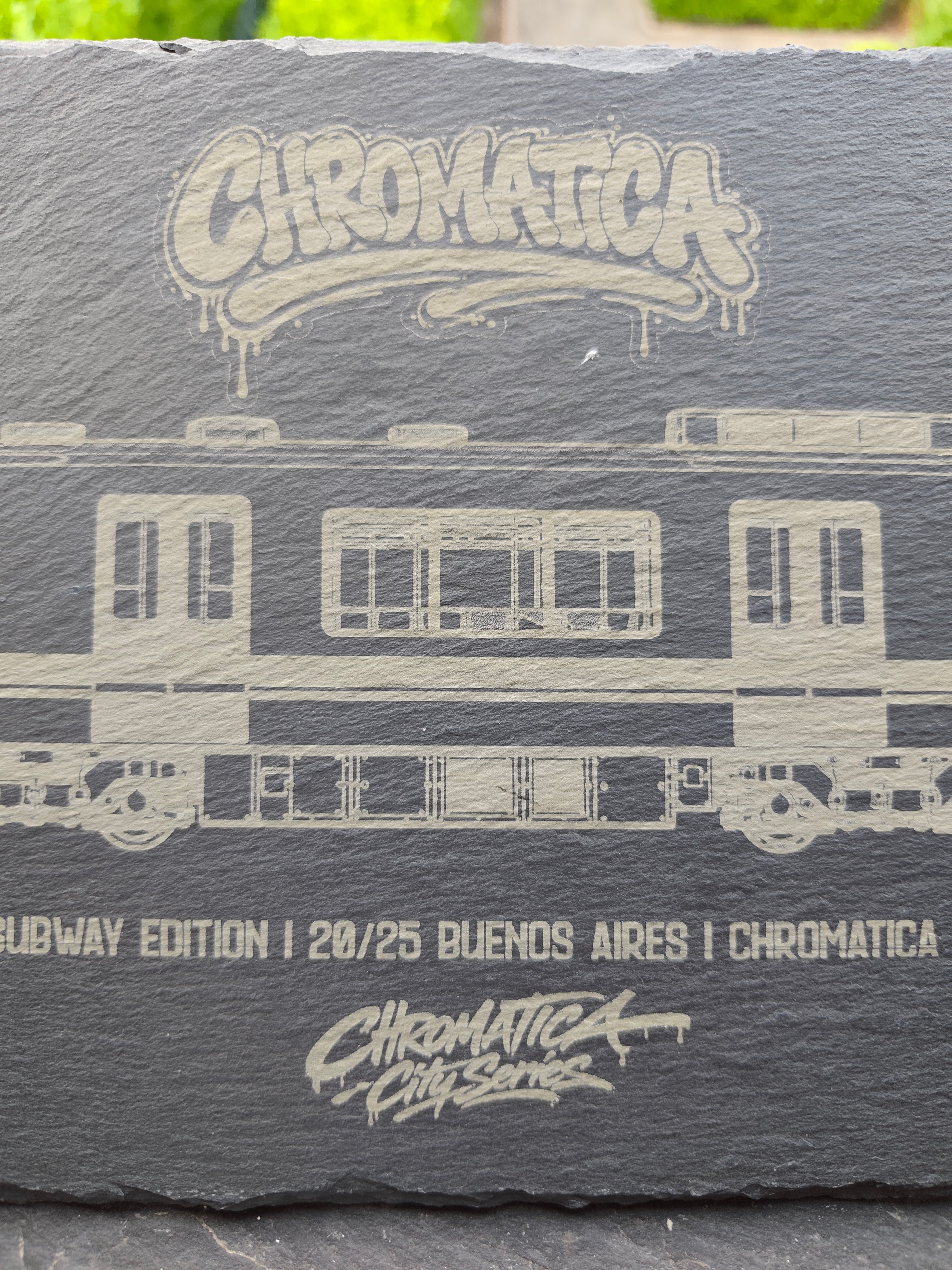 Buenos Aires Subte Slate Art – Laser-Engraved Limited Edition