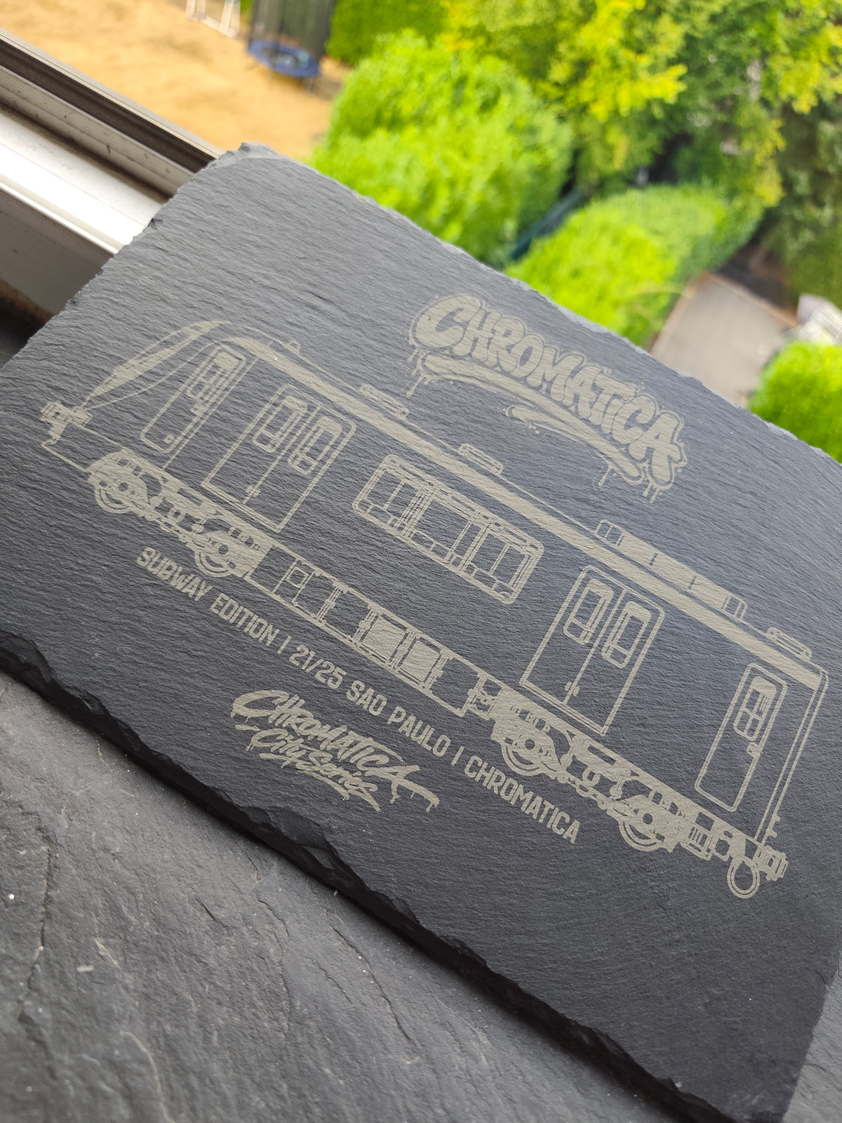 São Paulo Metrô Slate Art – Laser-Engraved Limited Edition