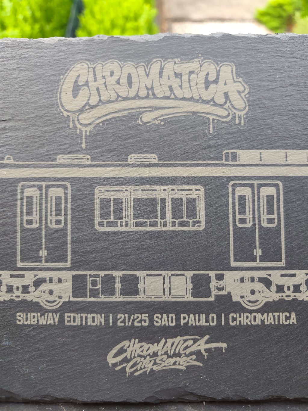 São Paulo Metrô Slate Art – Laser-Engraved Limited Edition