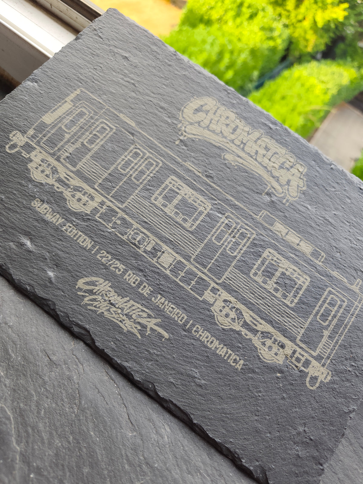 Rio de Janeiro Metro Slate Art – Laser-Engraved Limited Edition