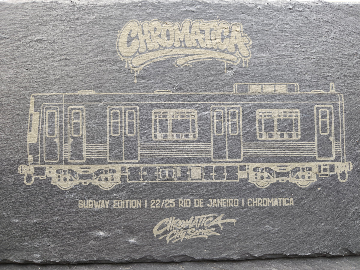 Rio de Janeiro Metro Slate Art – Laser-Engraved Limited Edition