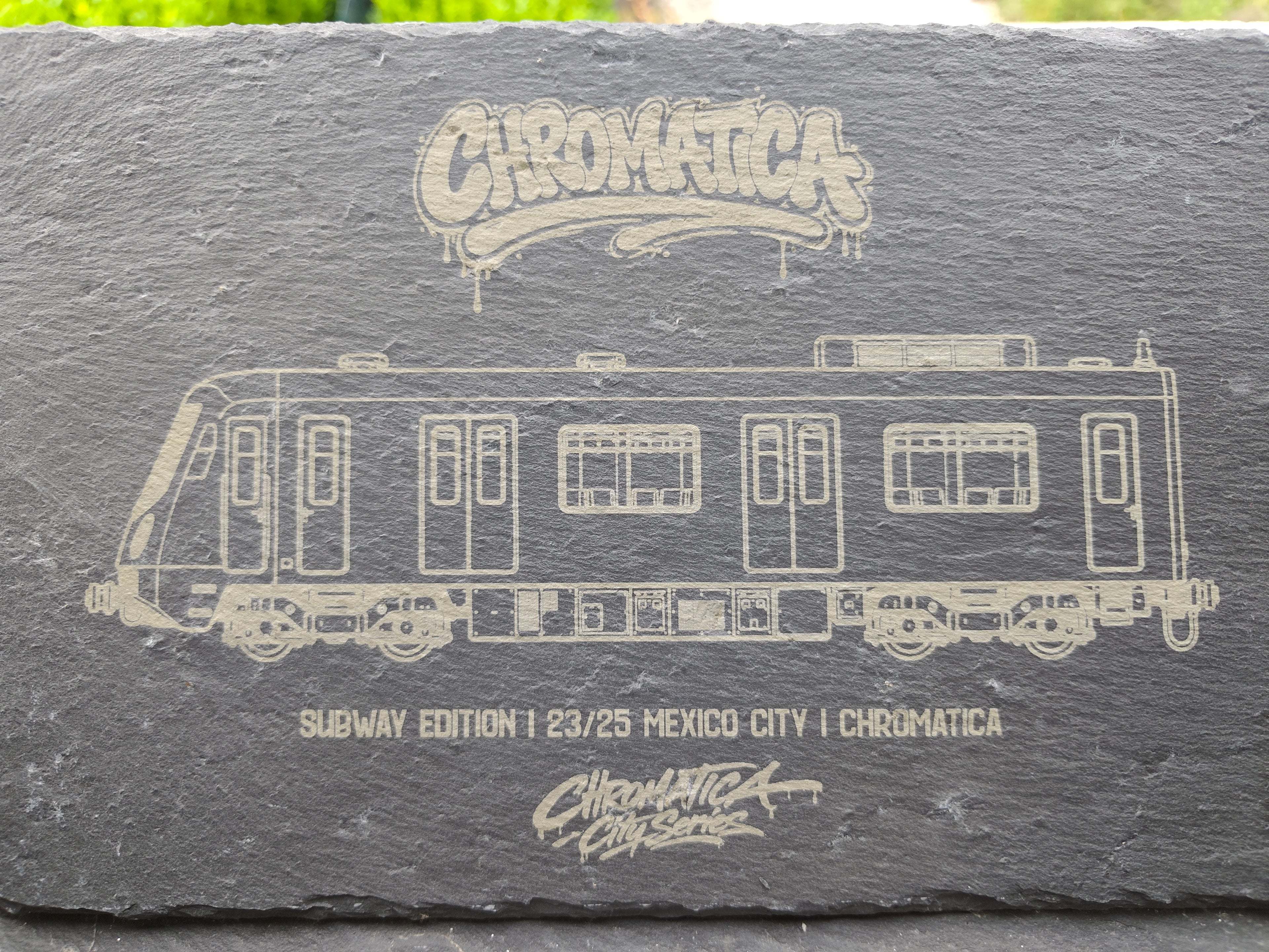 Mexico City Metro Slate Art – Laser-Engraved Limited Edition