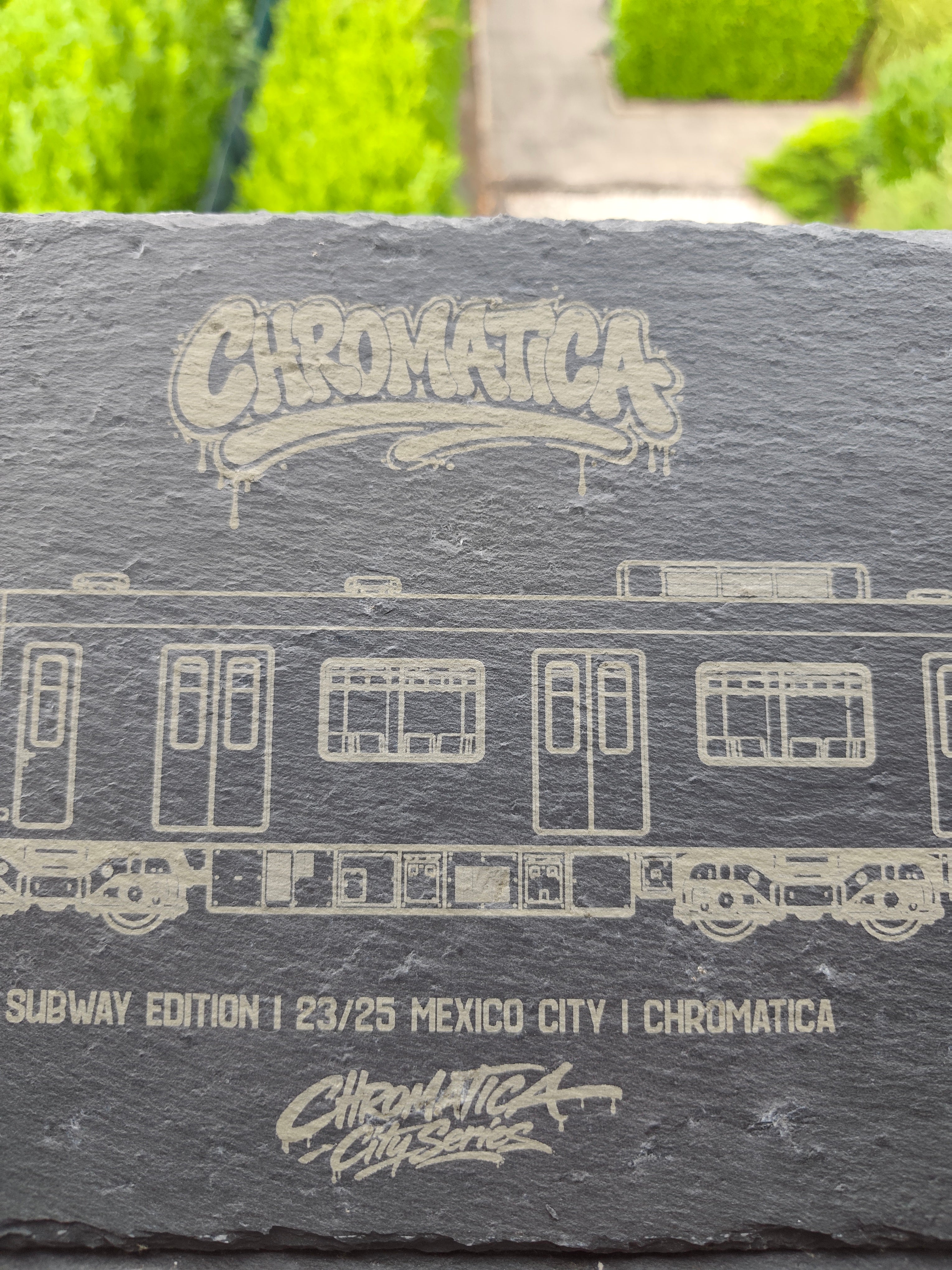 Mexico City Metro Slate Art – Laser-Engraved Limited Edition