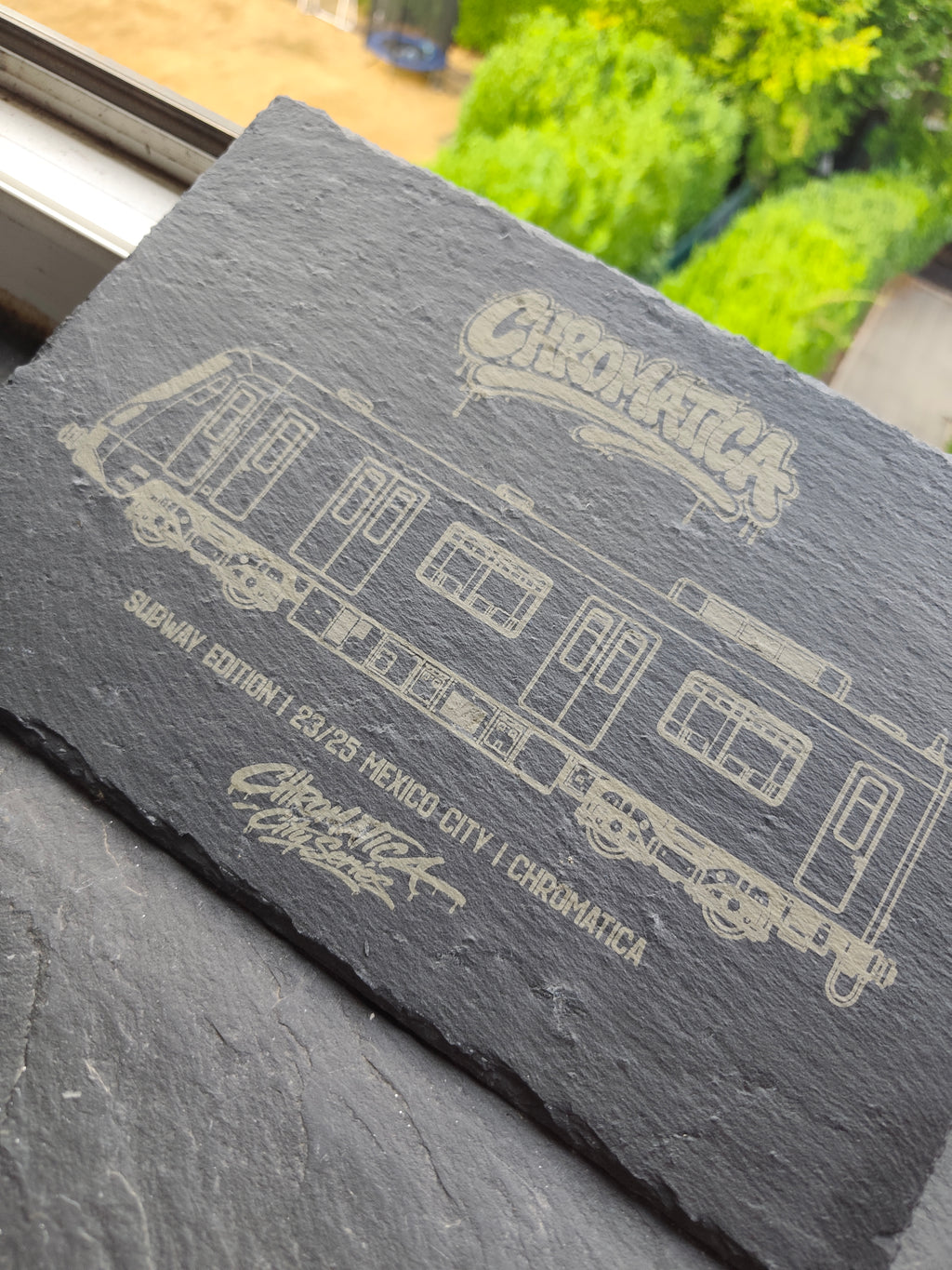 Mexico City Metro Slate Art – Laser-Engraved Limited Edition
