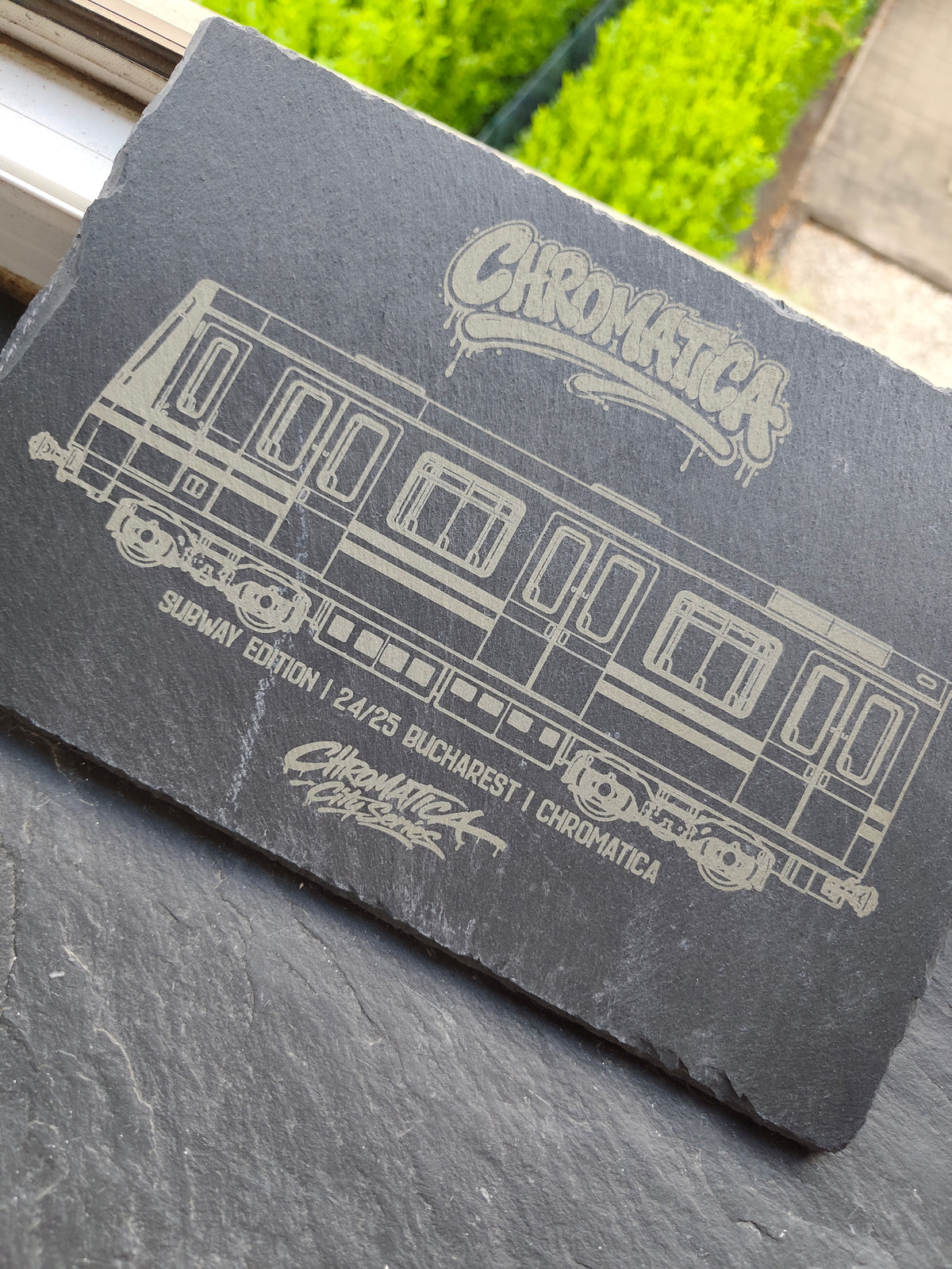 Bucharest Metro Slate Art – Laser-Engraved Limited Edition