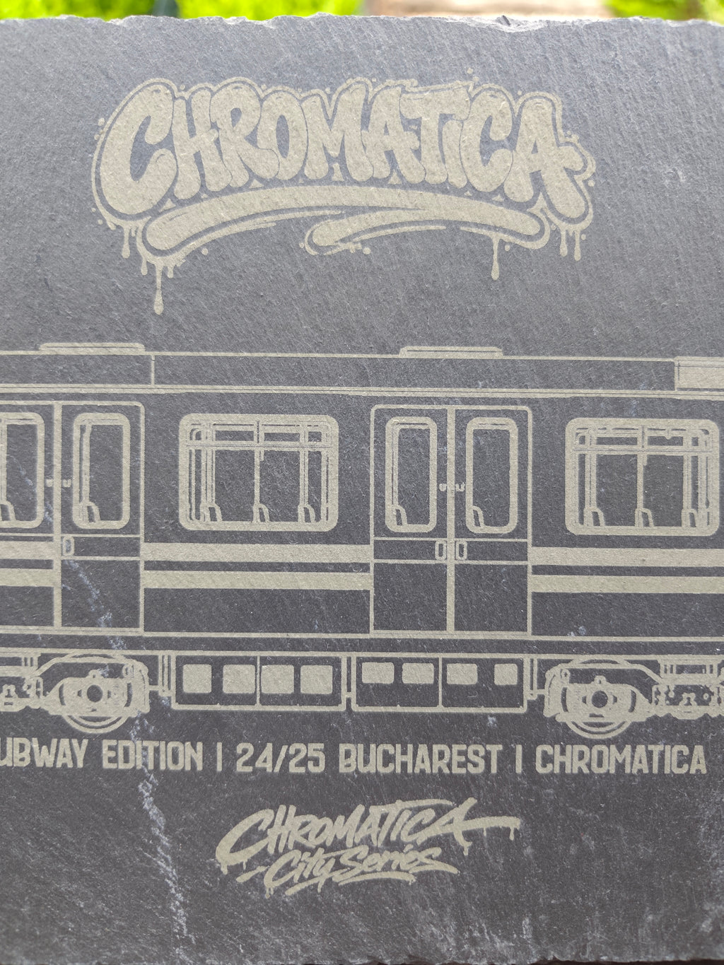 Bucharest Metro Slate Art – Laser-Engraved Limited Edition