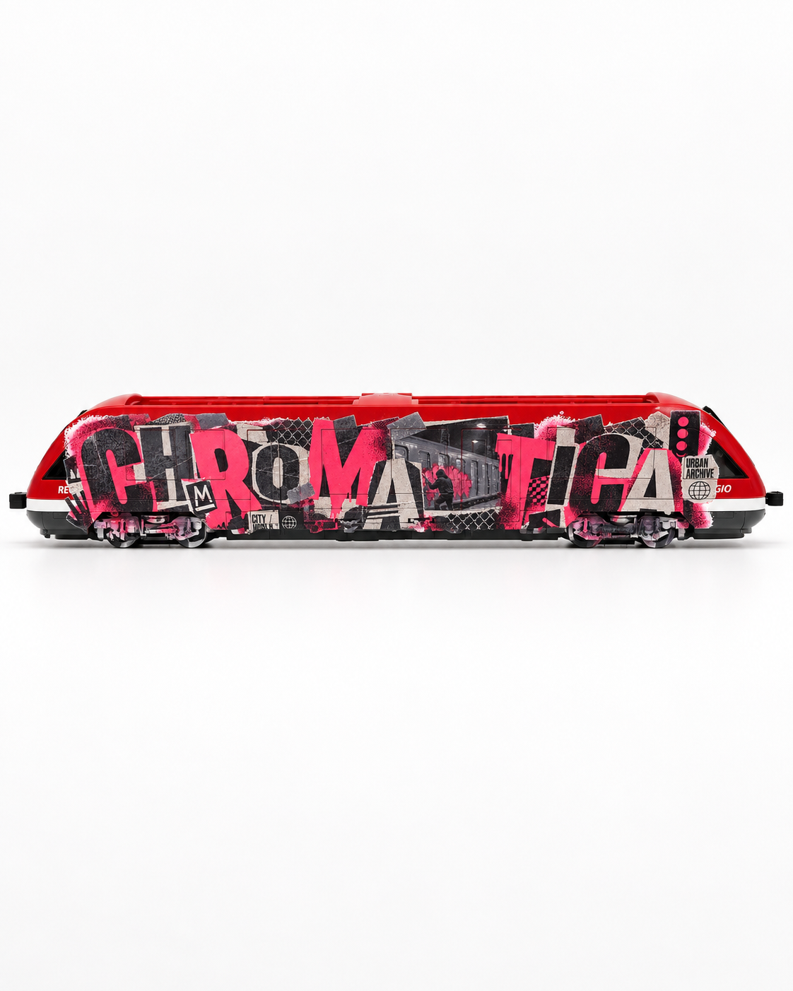 Custom Graffiti Train – Personalized UV Printed Model Train for Urban Art Collectors