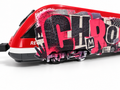 Custom Graffiti Train – Personalized UV Printed Model Train for Urban Art Collectors