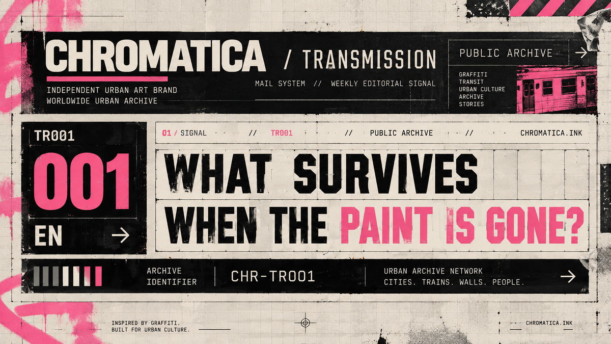 TRANSMISSION TR001 Blog Cover – What Survives When the Paint Is Gone?