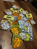 15 Graffiti and Street Art Stickers – Urban Slap Pack – Vinyl & Paper Mix – Outdoor Ready