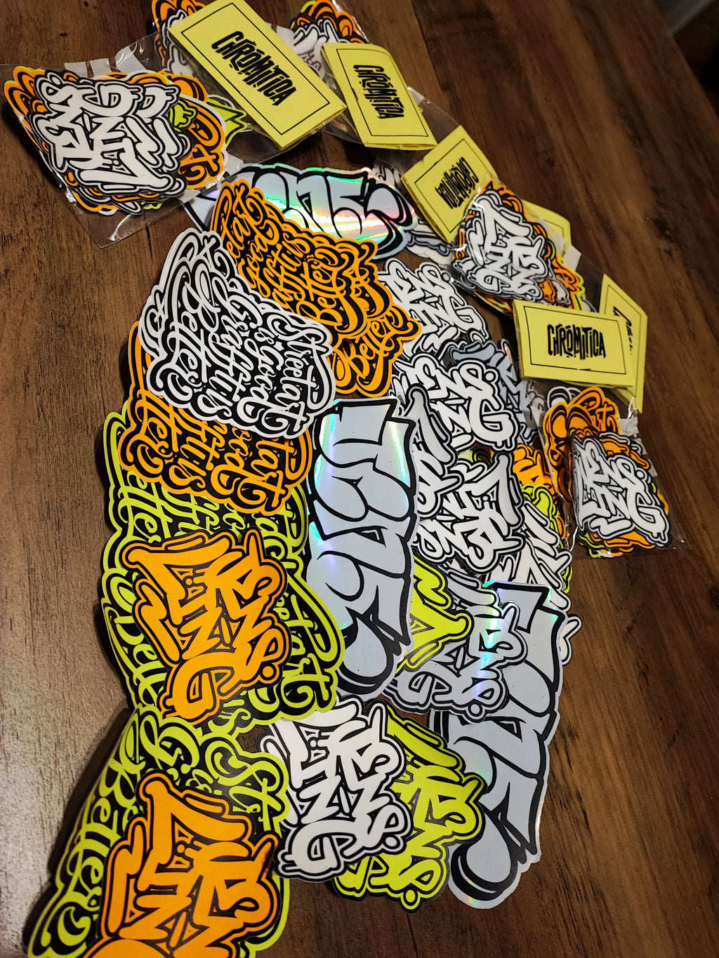 15 Graffiti and Street Art Stickers – Urban Slap Pack – Vinyl & Paper Mix – Outdoor Ready