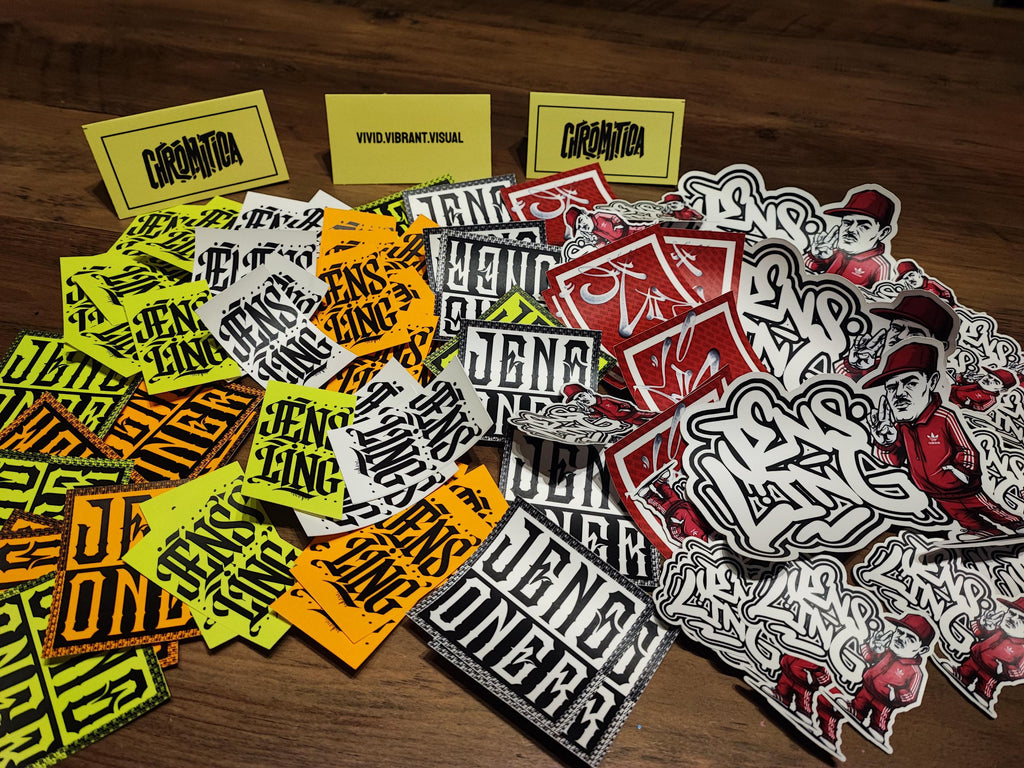 15 Graffiti Stickers – Street Art Sticker Pack – Matte Vinyl & Paper Mix – Urban Slaps Set 2