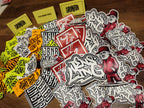 15 Graffiti Stickers – Street Art Sticker Pack – Matte Vinyl & Paper Mix – Urban Slaps Set 2