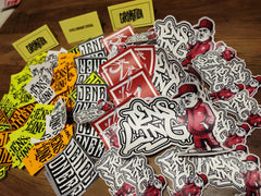 15 Graffiti Stickers – Street Art Sticker Pack – Matte Vinyl & Paper Mix – Urban Slaps Set 2
