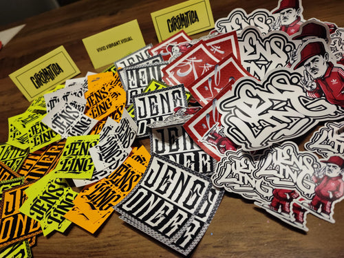 15 Graffiti Stickers – Street Art Sticker Pack – Matte Vinyl & Paper Mix – Urban Slaps Set 2