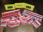 25 Protest Statement Stickers – Large Urban Slap Pack – Street Art Sticker Set – Weatherproof – 2 Sizes