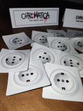 Realistic Outlet Stickers – Set of 10 | Weatherproof & Funny | EU Power Outlet Prank Stickers 6x6 cm