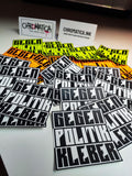 30 Anti Politics Stickers – Street Art Protest Slaps – Urban Graffiti Sticker Pack – Outdoor Statement Set