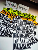 30 Anti Politics Stickers – Street Art Protest Slaps – Urban Graffiti Sticker Pack – Outdoor Statement Set