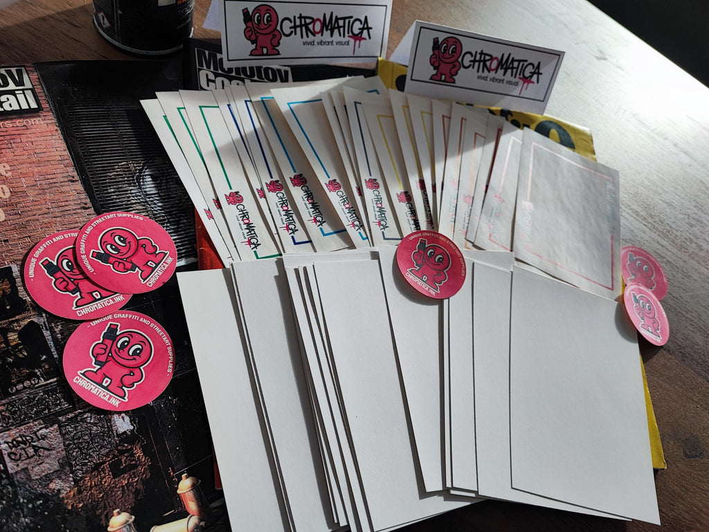 Graffiti Stickers 40 Pack – Eggshell & Hi My Name Slap Stickers – Pro Street Supply