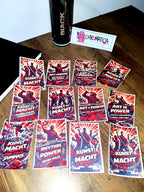 Art Is Power Sticker Pack (10 pcs) – 7x10.5 cm Street Art & Graffiti Design – Political Urban Vinyl Stickers