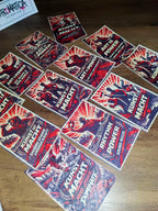 Art Is Power Sticker Pack (10 pcs) – 7x10.5 cm Street Art & Graffiti Design – Political Urban Vinyl Stickers