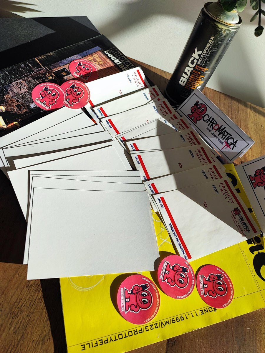 30-Piece Graffiti Sticker Pack – Slap Blanks & A6 Eggshell