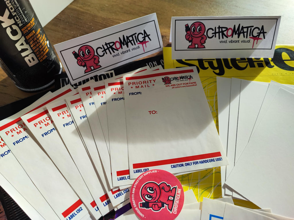 Graffiti Stickers 30 Pack – Slap Sticker Pack with Hi My Name & Eggshell – Pro Street Supply