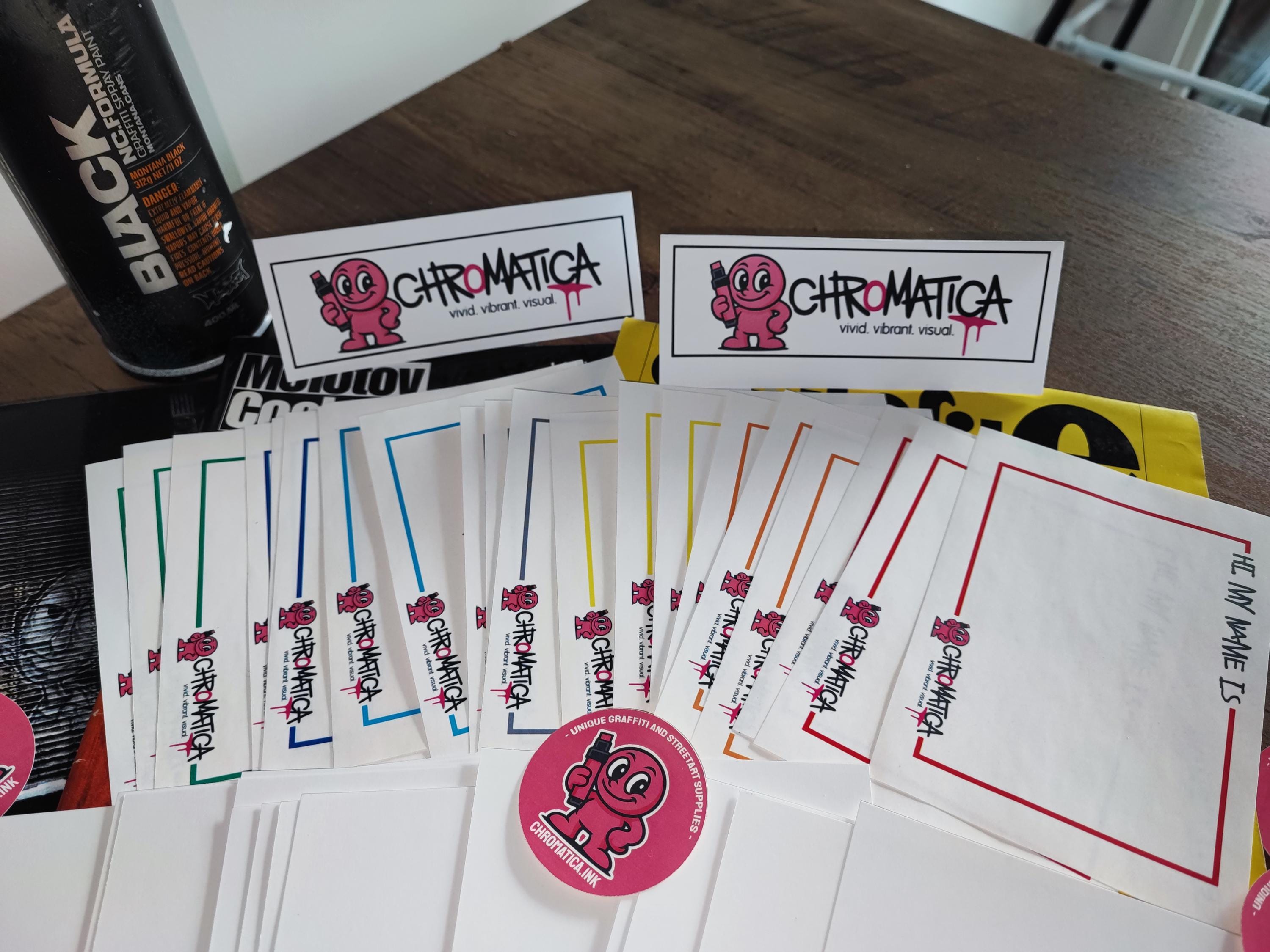 Graffiti Stickers 60 Pack – Graffiti Sticker Bulk – Slap Stickers, Hi My Name & Eggshell