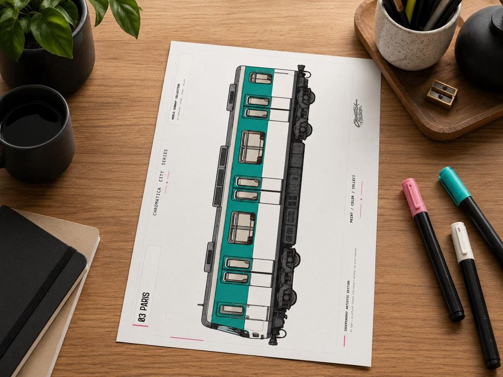World Subway Collection PDF – 55-Page A4 Graffiti Train Coloring Book with 20+ Cities, Metro Art Pages, Bonus Material & Checklist