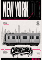 New York Subway Coloring Page PDF, Graffiti Train Art Printable, A4 NYC Metro Coloring Sheet, Chromatica City Series 01