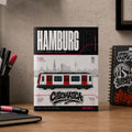 Hamburg Subway Coloring Page PDF, A4 Graffiti Train Printable, Hamburg U-Bahn Coloring Sheet, Street Art Train Art, City Series 07