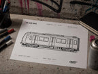 Ruhr Area S-Bahn Coloring Page PDF, A4 Graffiti Train Printable, German Urban Rail Coloring Sheet, City Series 09