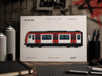 Ruhr Area S-Bahn Coloring Page PDF, A4 Graffiti Train Printable, German Urban Rail Coloring Sheet, City Series 09