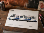 Madrid Metro Coloring Page PDF, A4 Graffiti Train Printable, Madrid Subway Coloring Sheet, Street Art PDF, City Series 12