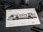 Madrid Metro Coloring Page PDF, A4 Graffiti Train Printable, Madrid Subway Coloring Sheet, Street Art PDF, City Series 12