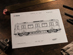 Moscow Metro Coloring Page PDF, A4 Graffiti Train Printable, Moscow Subway Coloring Sheet, Street Art PDF, City Series 13