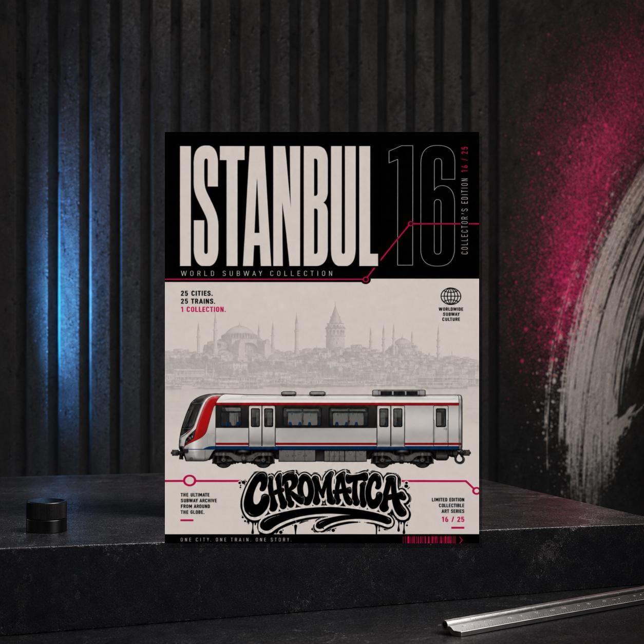Istanbul Metro Coloring Page PDF, A4 Graffiti Train Printable, Istanbul Subway Coloring Sheet, Street Art PDF, City Series 16