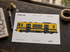 Buenos Aires Train Coloring Page PDF, A4 Graffiti Train Printable, Buenos Aires Subway Coloring Sheet, Street Art PDF, City Series 20