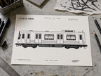 Rio De Janeiro Train Coloring Page PDF, A4 Graffiti Train Printable, Rio Metro Coloring Sheet, Street Art PDF, City Series 22