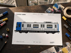 Rio De Janeiro Train Coloring Page PDF, A4 Graffiti Train Printable, Rio Metro Coloring Sheet, Street Art PDF, City Series 22
