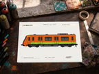 Mexico City Metro Coloring Page PDF, A4 Graffiti Train Printable, Mexico Subway Coloring Sheet, Street Art PDF, City Series 23