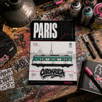 Paris Metro Coloring Page PDF, A4 Graffiti Train Printable, Paris Subway Coloring Sheet, Street Art Train Art, City Series 03