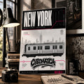 New York Subway Coloring Page PDF, Graffiti Train Art Printable, A4 NYC Metro Coloring Sheet, Chromatica City Series 01