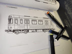 World Subway Coloring Book Paperback, Graffiti Train Coloring Book, 25 City Metro & Subway Art Book for Adults