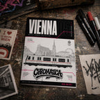Vienna Metro Coloring Page PDF, A4 Graffiti Train Printable, Vienna Subway Coloring Sheet, Street Art Train Art, City Series 05