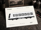 Copenhagen Metro Coloring Page PDF, A4 Graffiti Train Printable, Copenhagen Subway Coloring Sheet, City Series 10